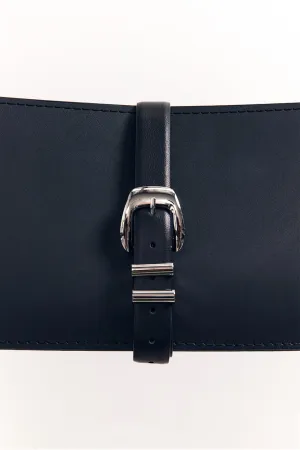 WINDSOR BLACK LEATHER BELT