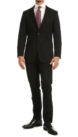 Windsor Black Slim Fit 2 Piece Suit