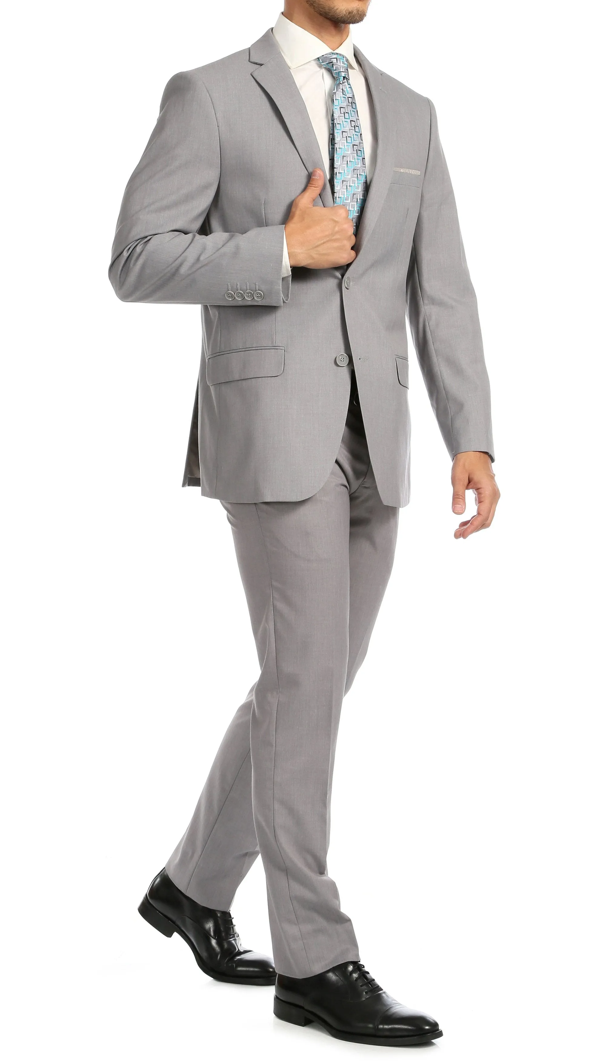 Windsor Light Grey Slim Fit 2 Piece Suit