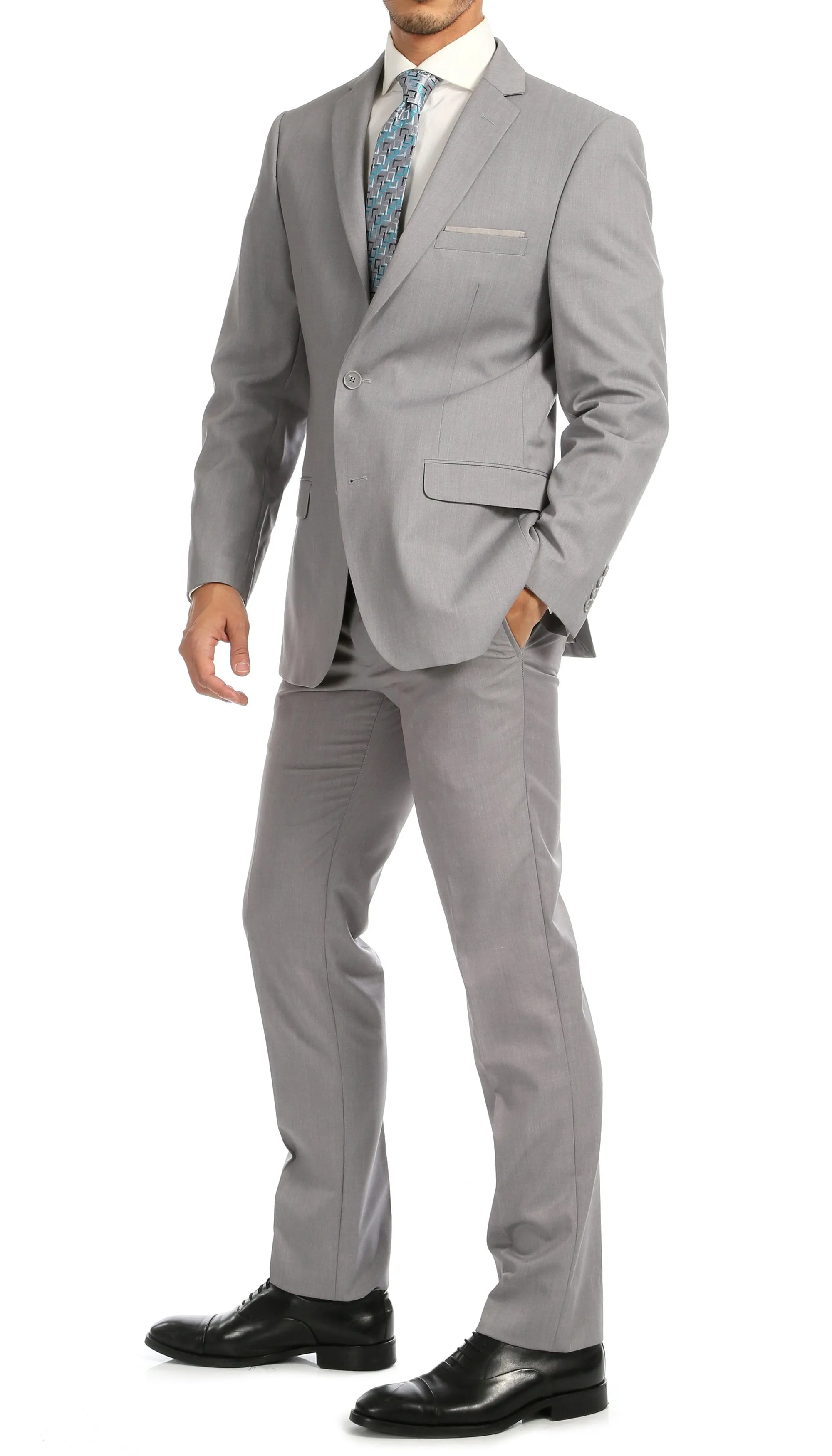 Windsor Light Grey Slim Fit 2 Piece Suit