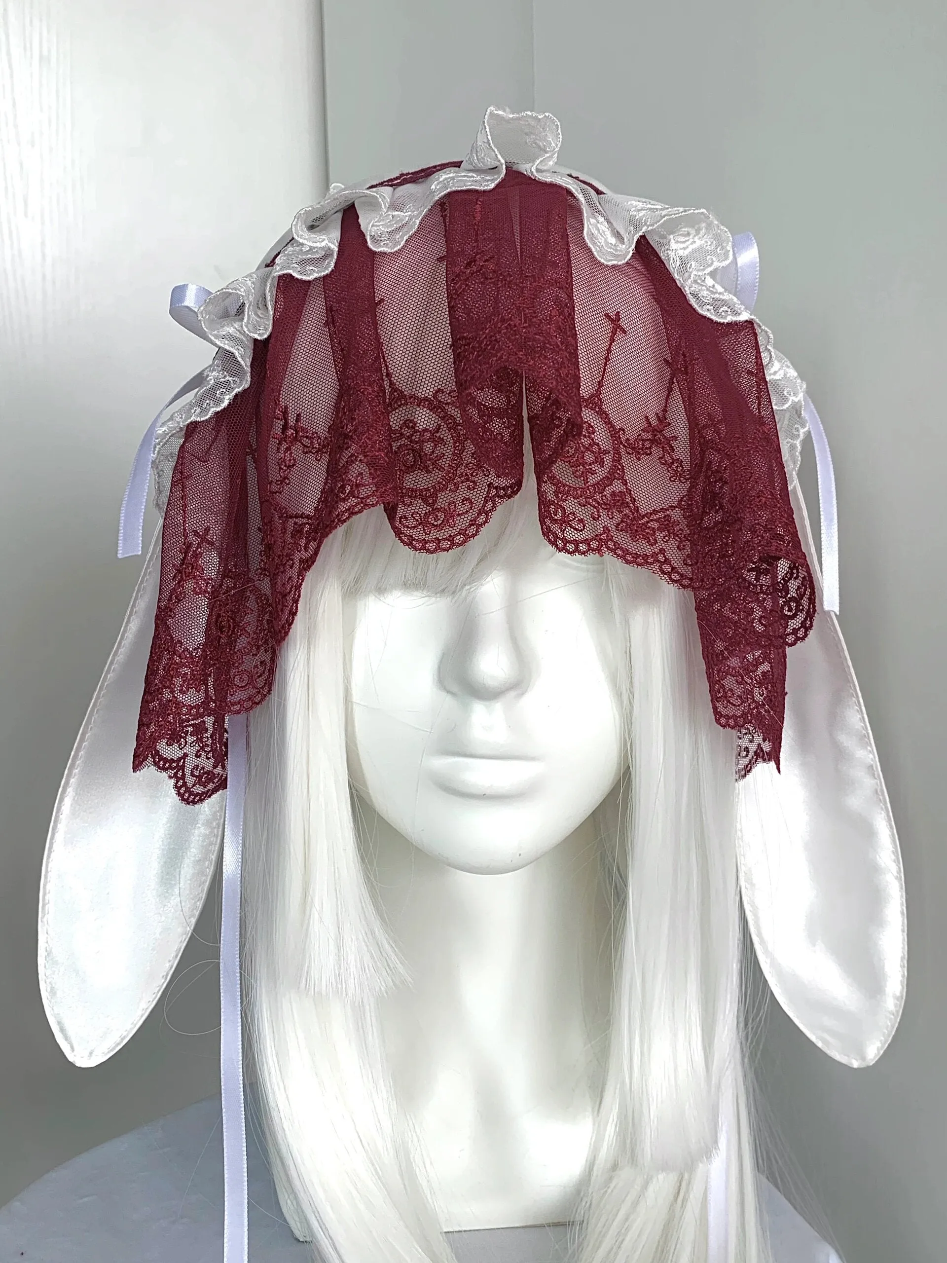 Wine Version Handmade Bunny Hat Headband