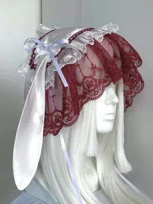 Wine Version Handmade Bunny Hat Headband