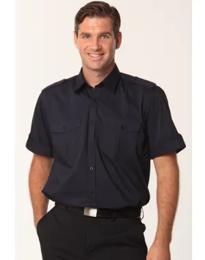 Winning Spirit Men's Short Sleeve Military Shirt (M7911)