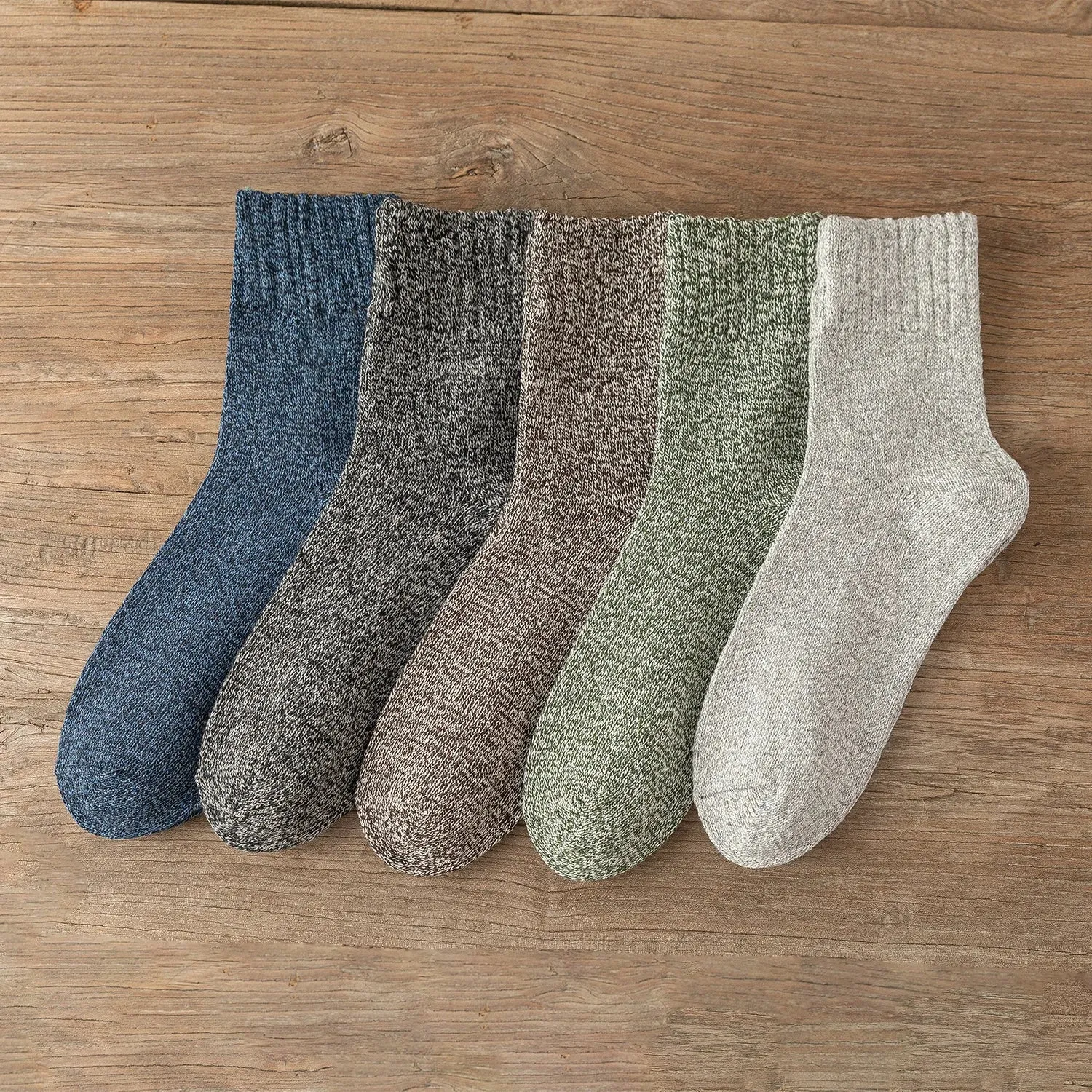 Winter Fair Isle Socks 5 Pack