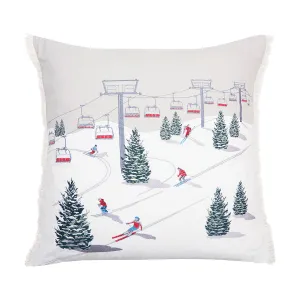 Winter Slopeside Indoor Pillow