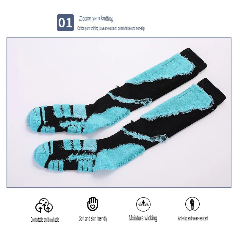 Winter thickened warm ski socks for men and women winter towel socks high mountaineering snow socks sports socks high