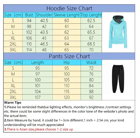 Winter Tracksuit Set: Hoodies   Pants