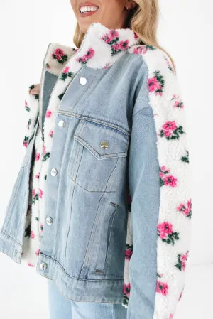 Winter Vacations Denim Jacket - Off White