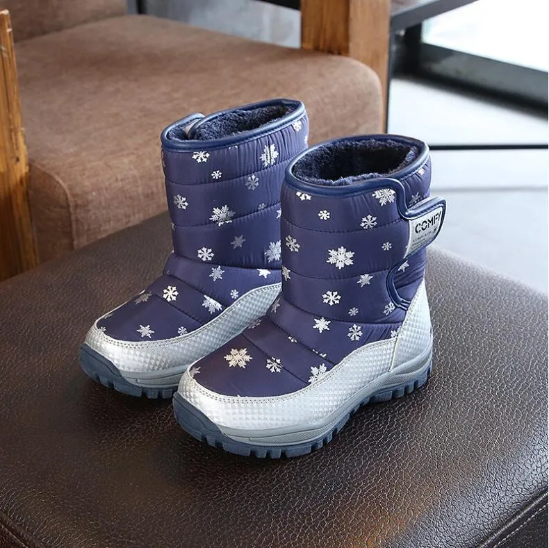 Winter Warm Skiing Shoes Kids Boots Waterproof Children's Shoes Girls Boys Kids Boots