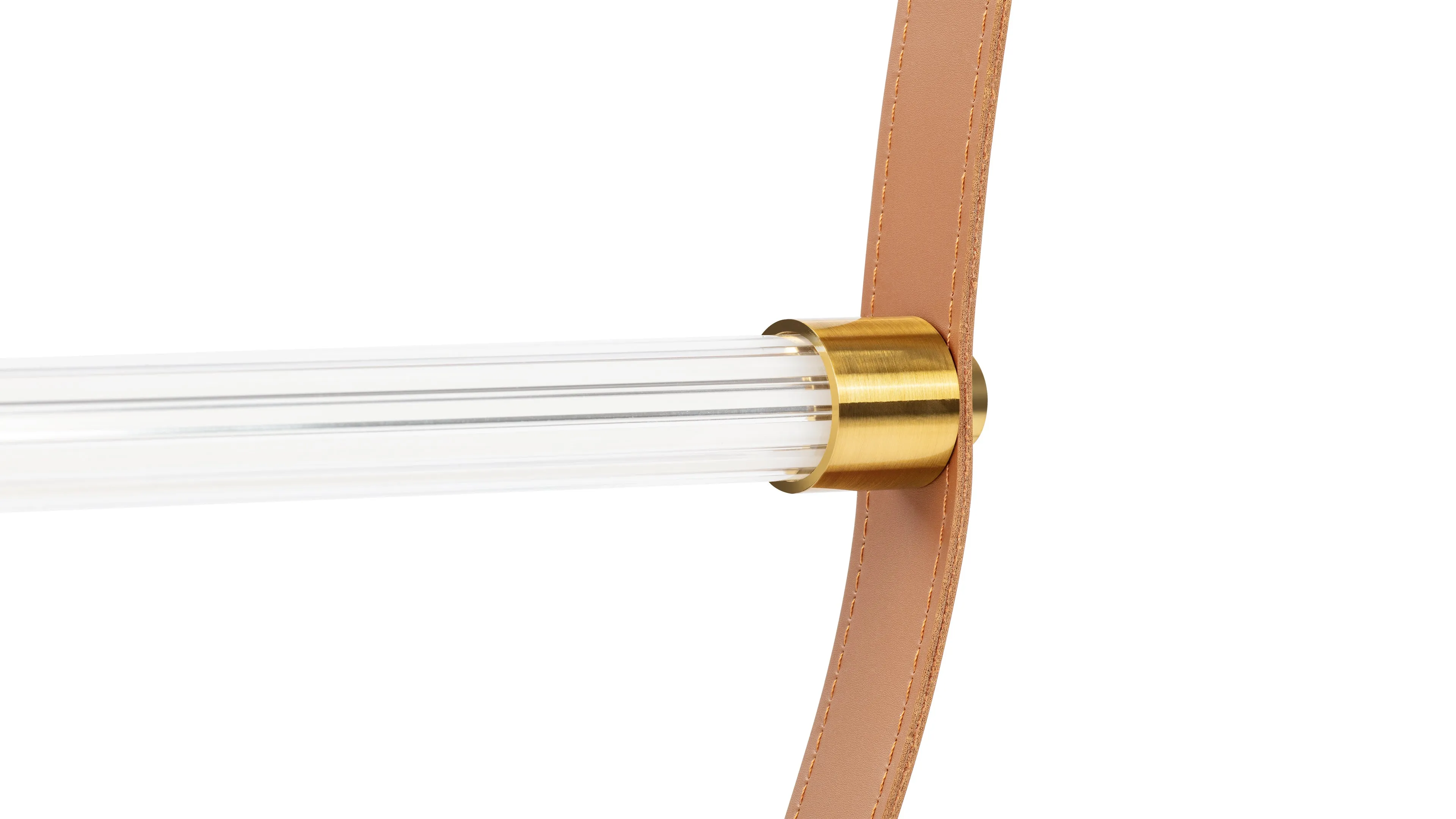 Wireline - Wireline Ceiling Light, Small, Tan and Brass