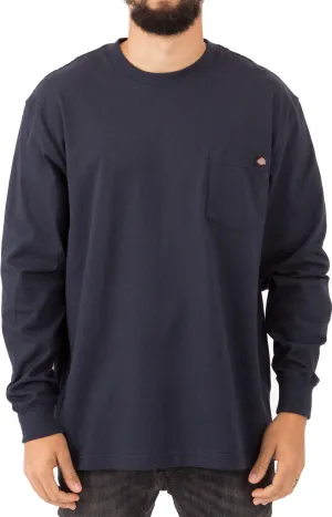 (WL450DN) Long Sleeve Heavyweight Crew Neck Shirt - Dark Navy