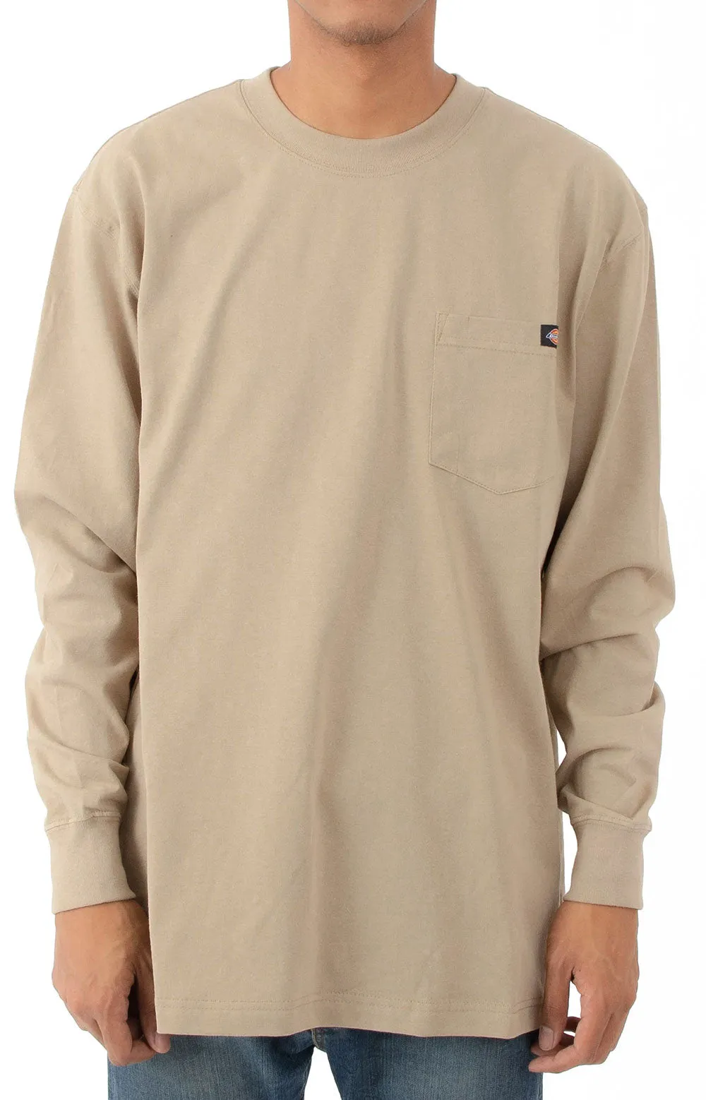 (WL450DS) Long Sleeve Heavyweight Crew Neck Shirt - Desert Sand