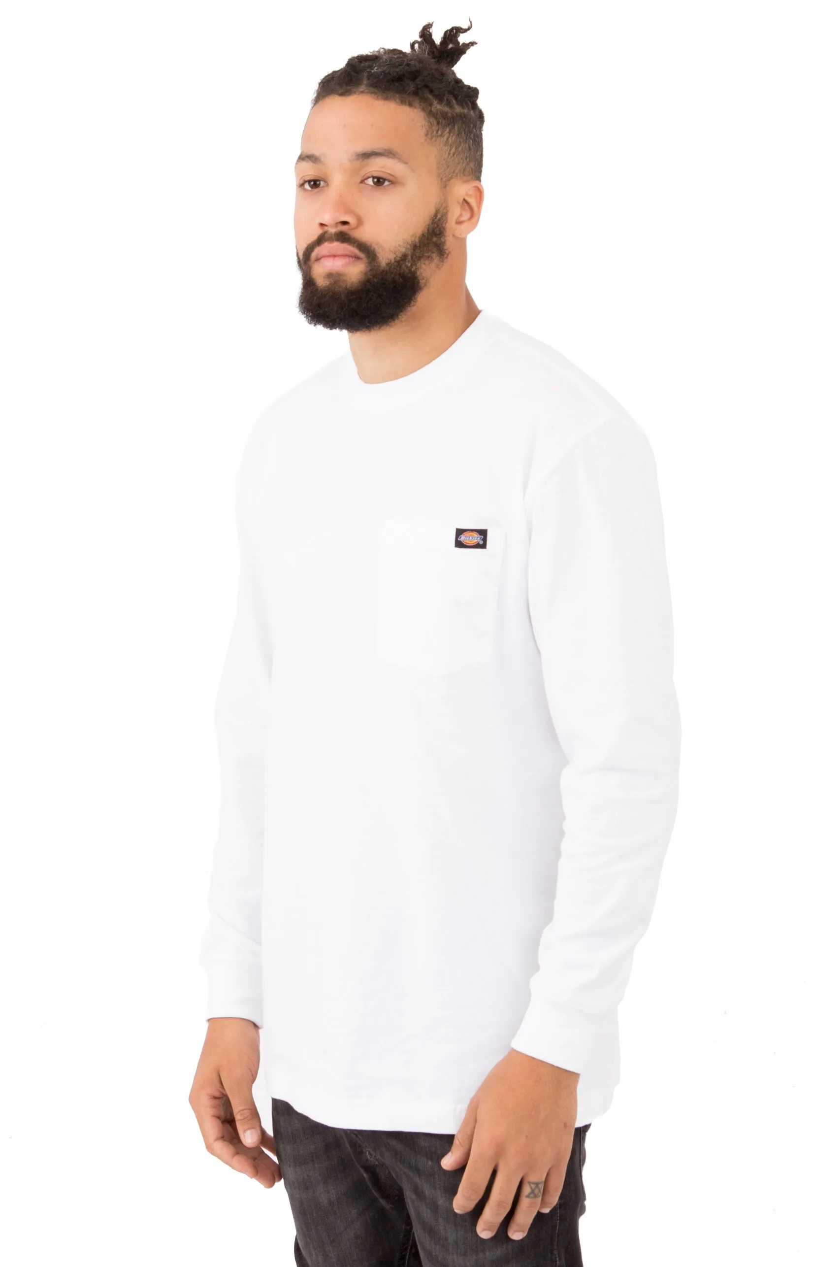 (WL450WH) Long Sleeve Heavyweight Crew Neck Shirt - White