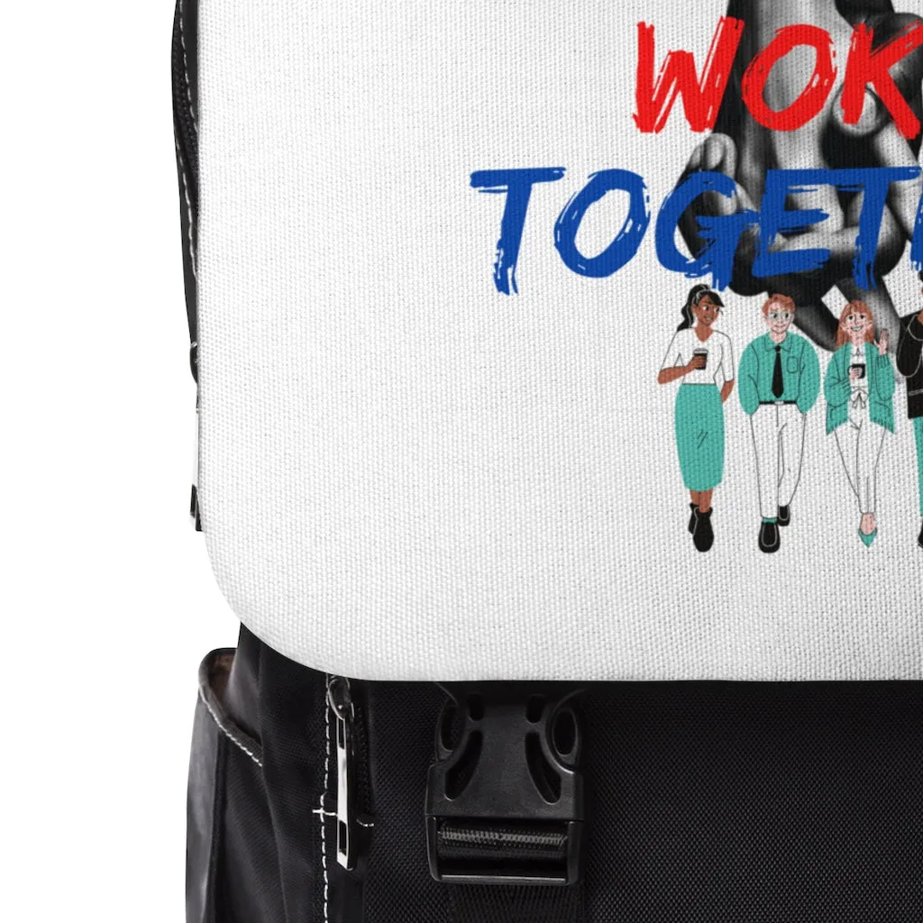 WOKE Together Unisex Casual Shoulder Backpack