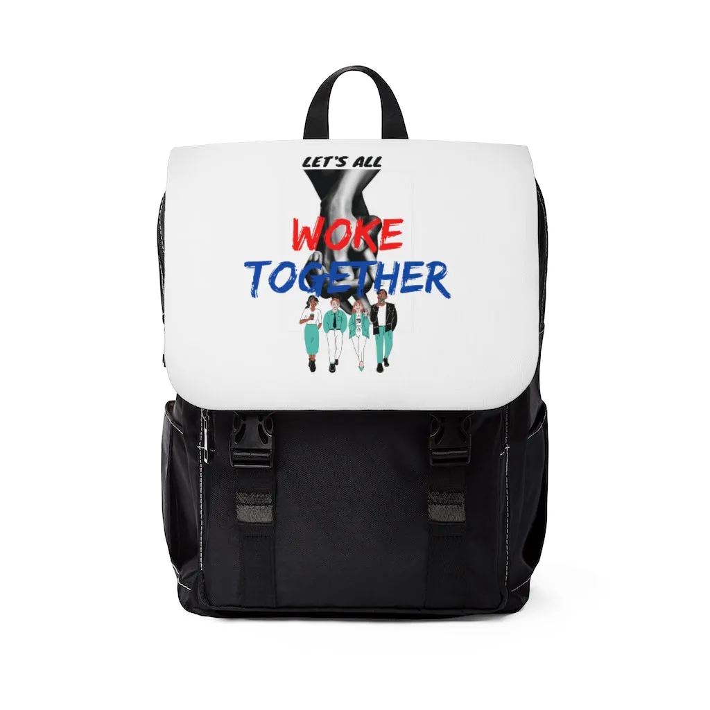 WOKE Together Unisex Casual Shoulder Backpack