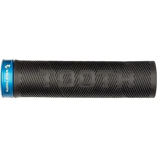 Wolf Tooth Lock-On Echo Grip Black Grip Blue Collar