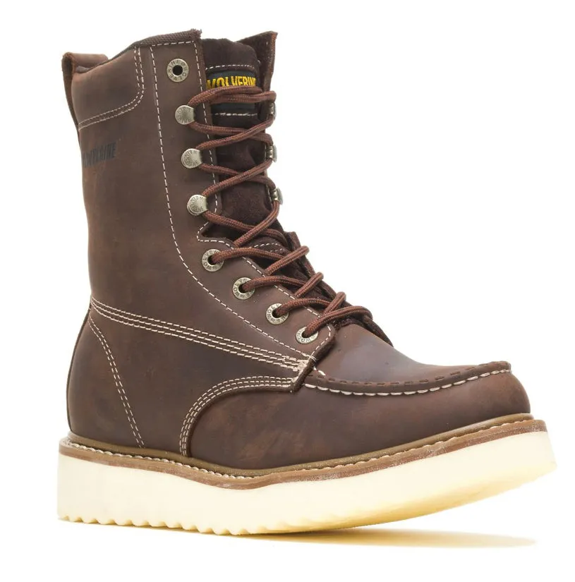 Wolverine Mns Loader 8 Inch Steel-Toe Wedge Boot Brown