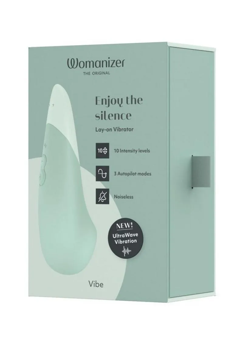 Womanizer Vibe Rechargeable Silicone Clitoral Vibrator - Sage