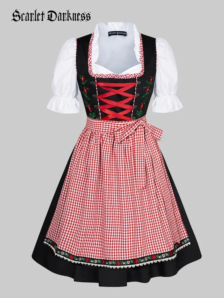 Women 3pcs Set German Bavarian Oktoberfest Costume