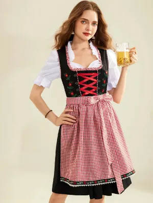 Women 3pcs Set German Bavarian Oktoberfest Costume