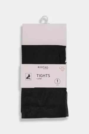 Women Black Plain Tights