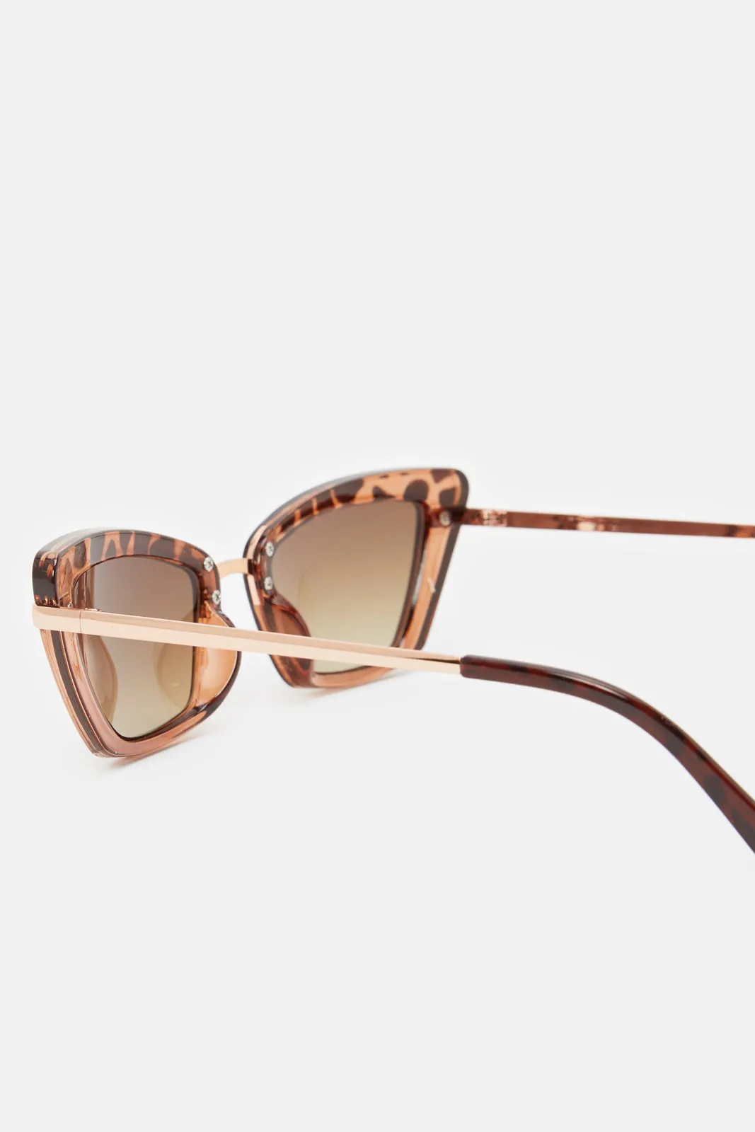 Women Brown Cat Eye Sunglasses