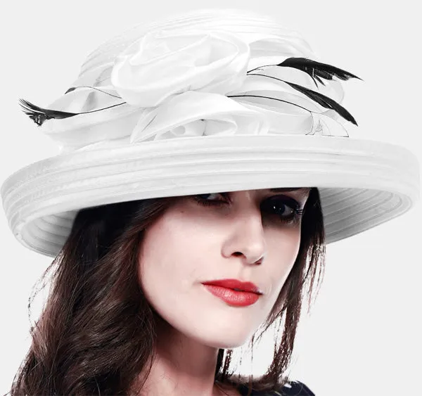 Women Dress Church Cloche Wedding Hats SD702