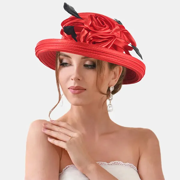 Women Dress Church Cloche Wedding Hats SD702