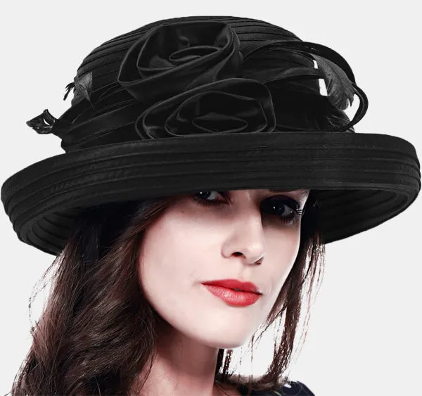 Women Dress Church Cloche Wedding Hats SD702