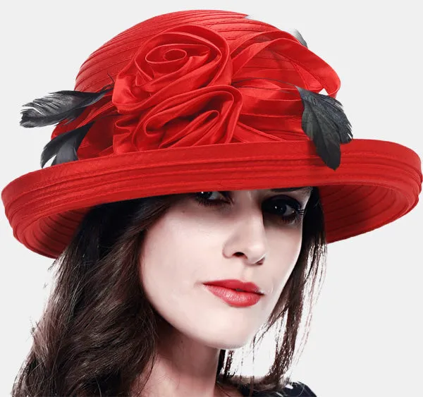 Women Dress Church Cloche Wedding Hats SD702