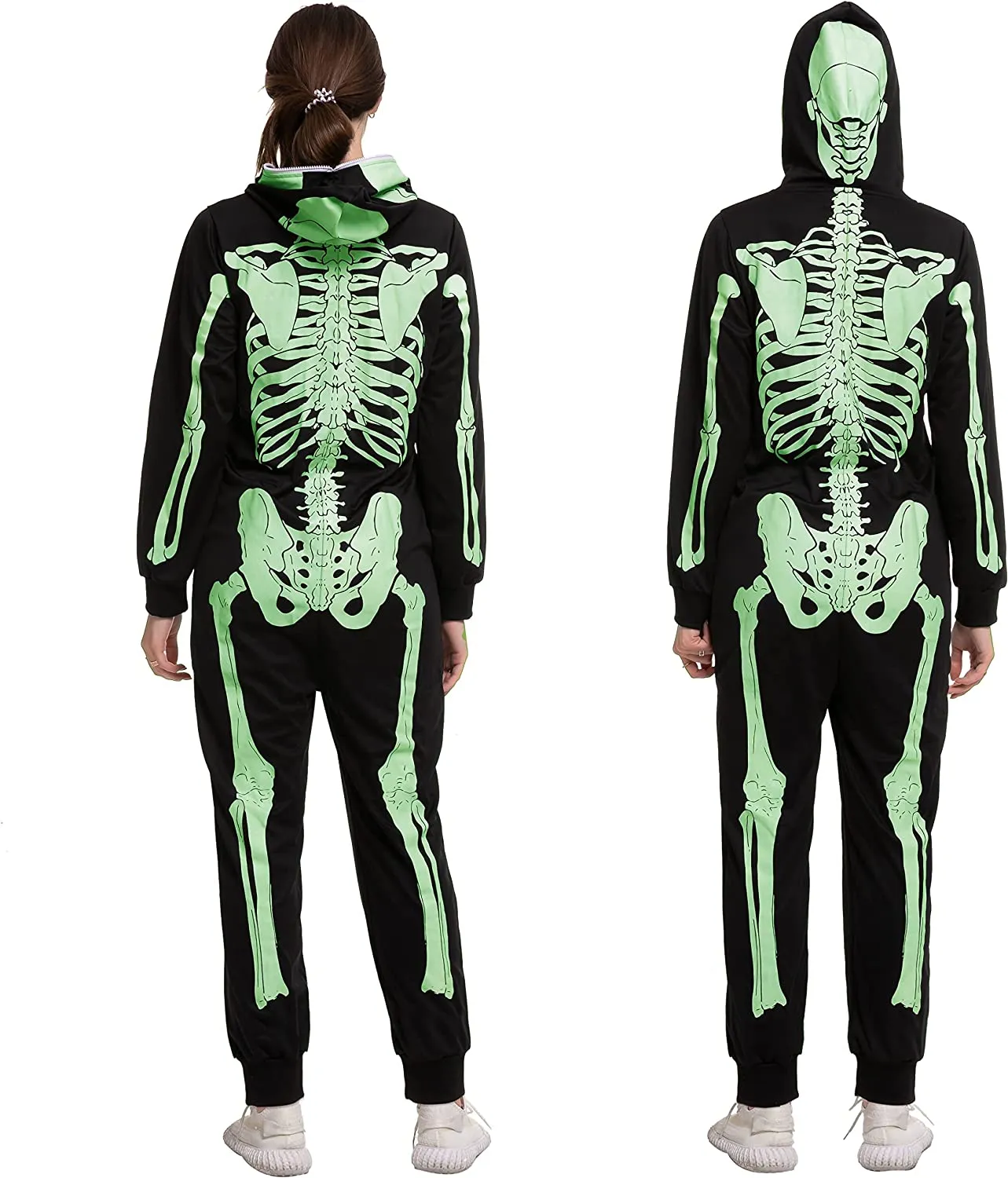 Women Glowing Skeleton Pajama jumpsuit - Adult