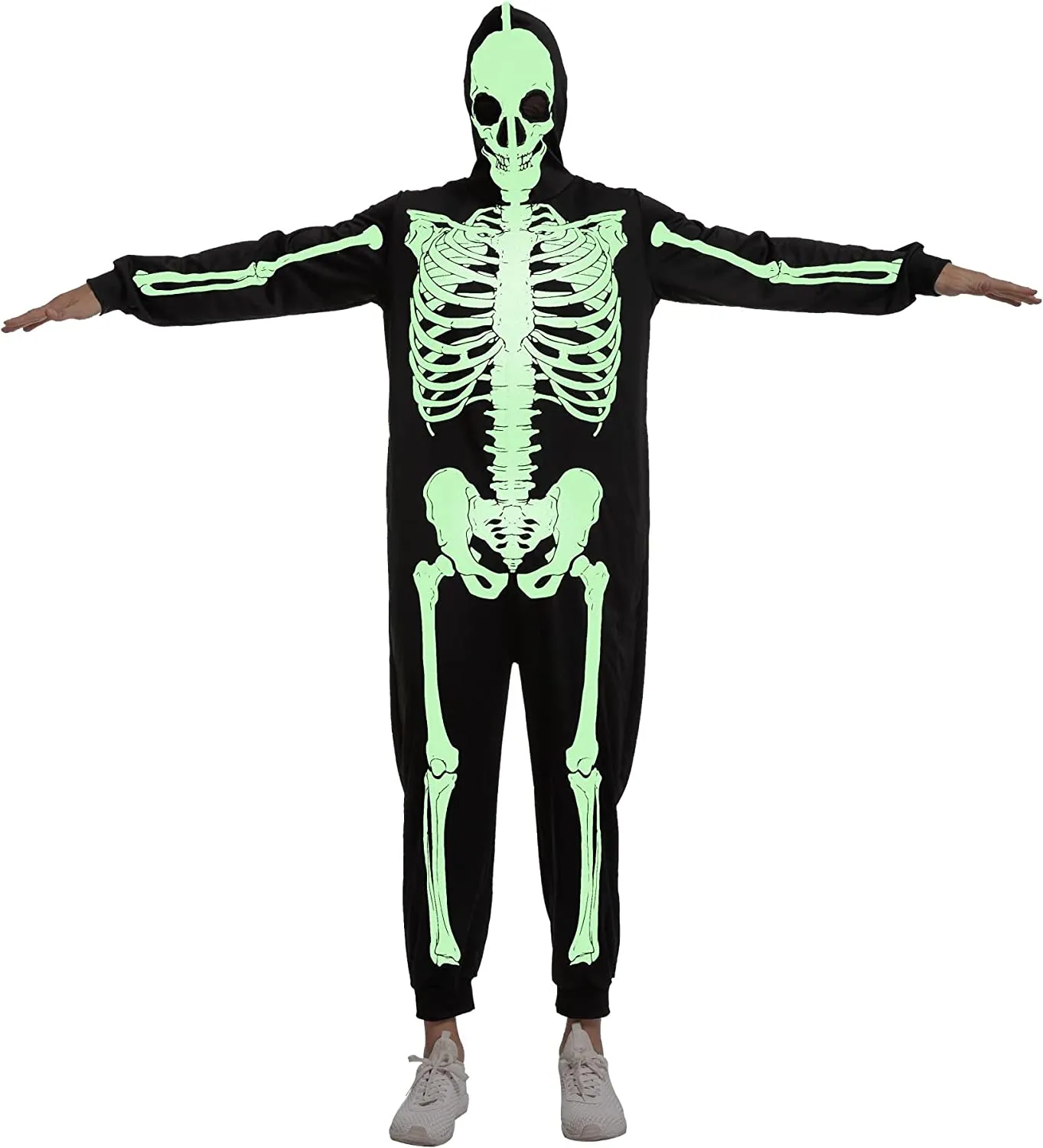 Women Glowing Skeleton Pajama jumpsuit - Adult