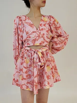 Women Jumpsuit-Pink Floral - Acacia Jumpsuit