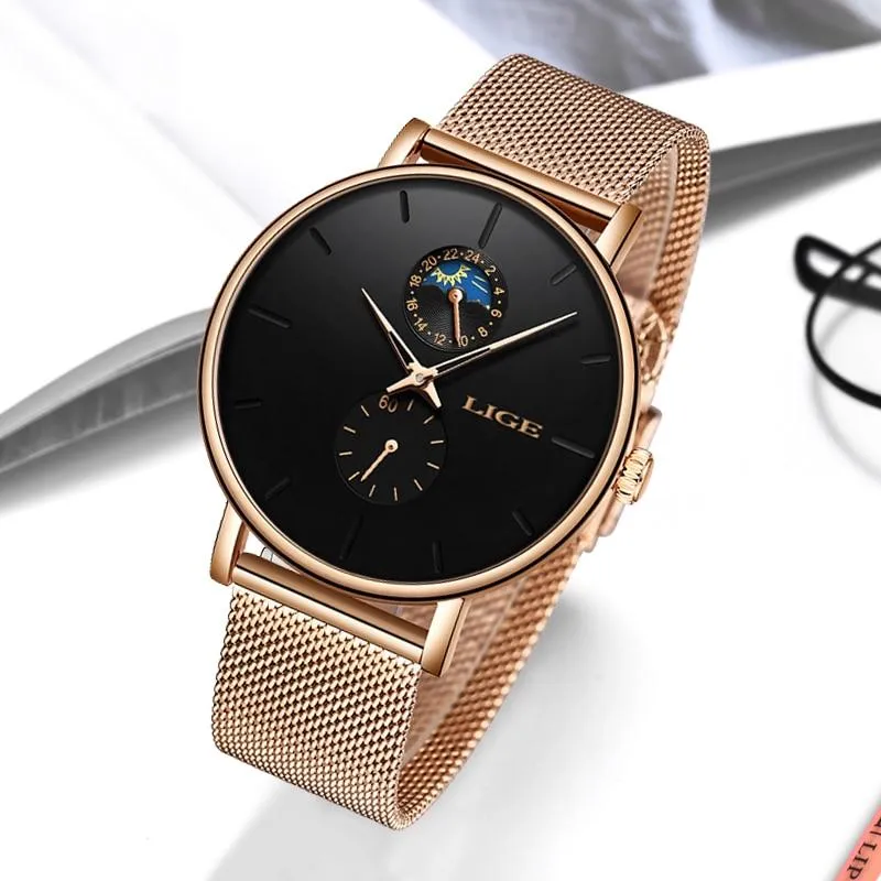 Women Luxury Brand Simple Quartz  Waterproof Wristwatch