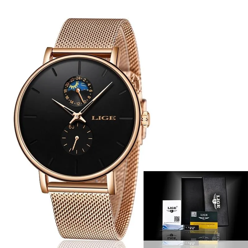 Women Luxury Brand Simple Quartz  Waterproof Wristwatch