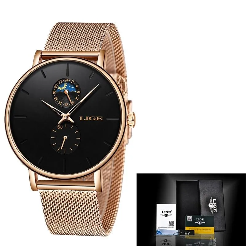 Women Luxury Brand Simple Quartz  Waterproof Wristwatch