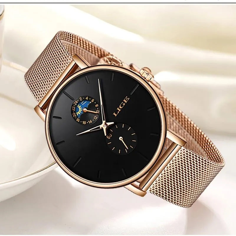 Women Luxury Brand Simple Quartz  Waterproof Wristwatch