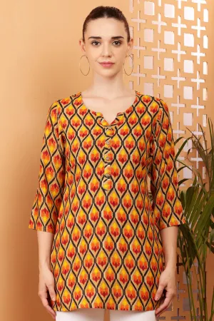 Women Multi Applique Rayon Kurti