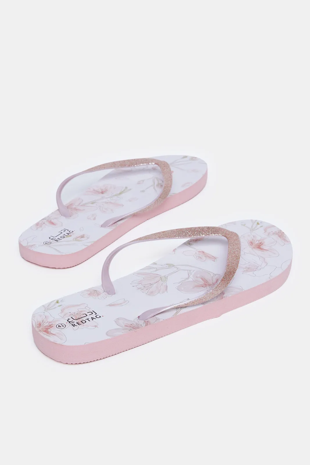 Women Pink Glitter Ever Top Flip Flop