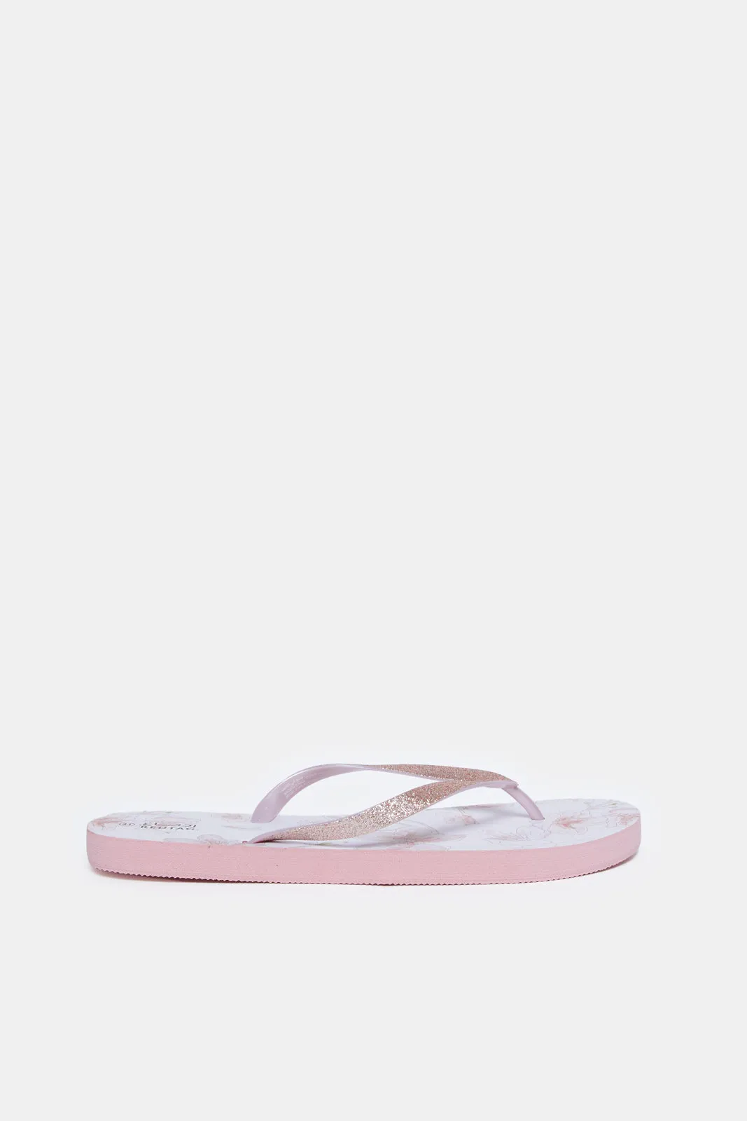 Women Pink Glitter Ever Top Flip Flop