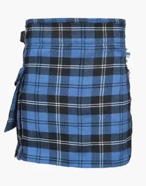 WOMEN RAMSAY BLUE TARTAN UTILITY KILT