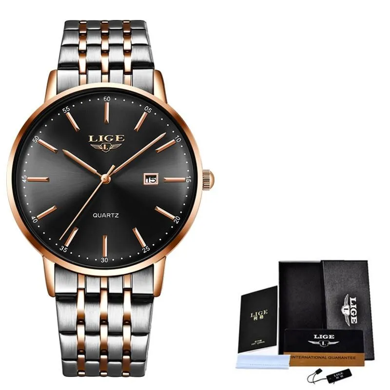 Women Rose Gold Steel Strap Women Wrist Watches