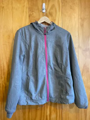 Women Size L Eddie Bauer Gray Print Women's Light Jacket