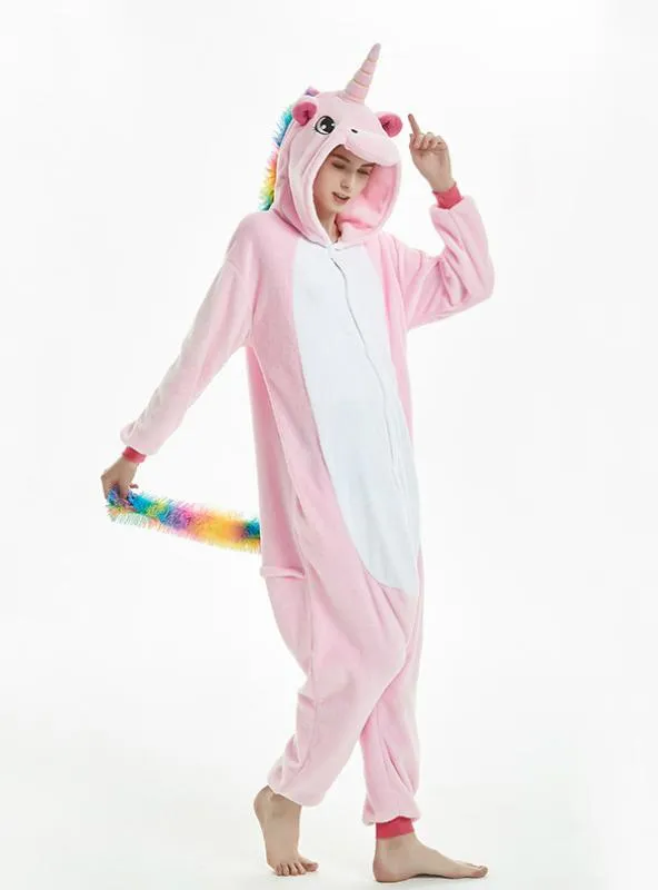 WOMEN UNICORN ONESIE CARTOON ANIMAL PAJAMA