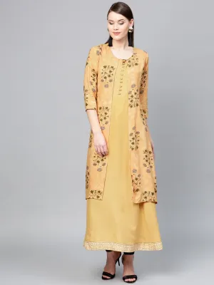 Women Yellow A-Line Kurta