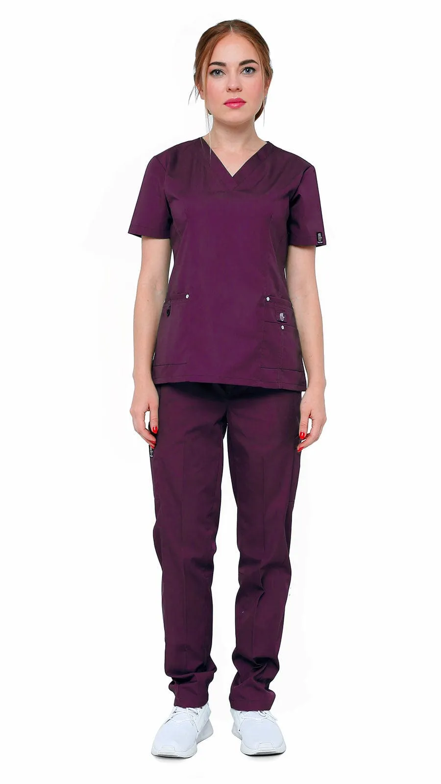 Women's 11 Pocket Slim Fit Uniform Scrubs - Style 408