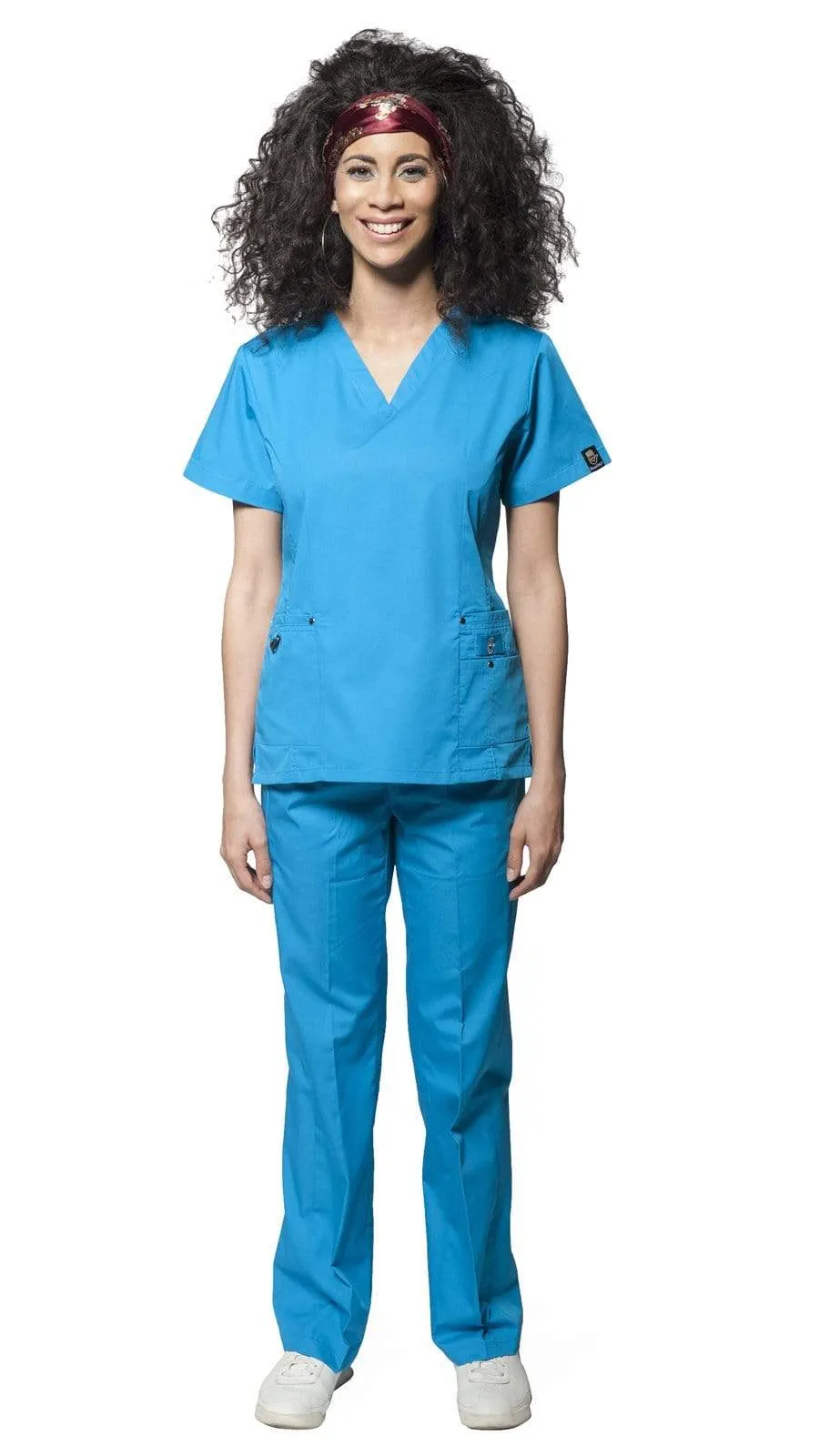 Women's 11 Pocket Slim Fit Uniform Scrubs - Style 408