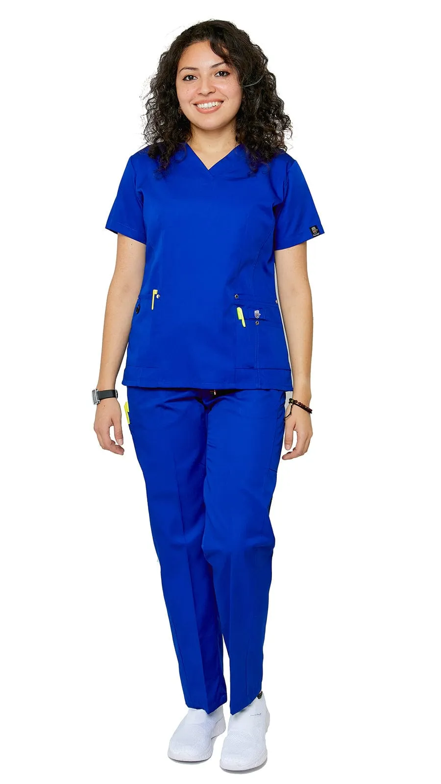 Women's 11 Pocket Slim Fit Uniform Scrubs - Style 408