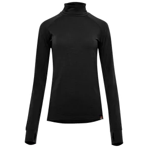 Womens 160 Merino Active Roll Neck (Black)