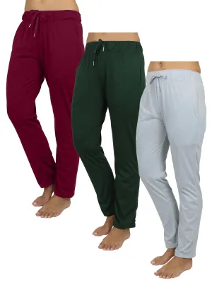 Women's 3 Pack Loose Fit Classic Lounge Pants (Sizes, S-3XL)